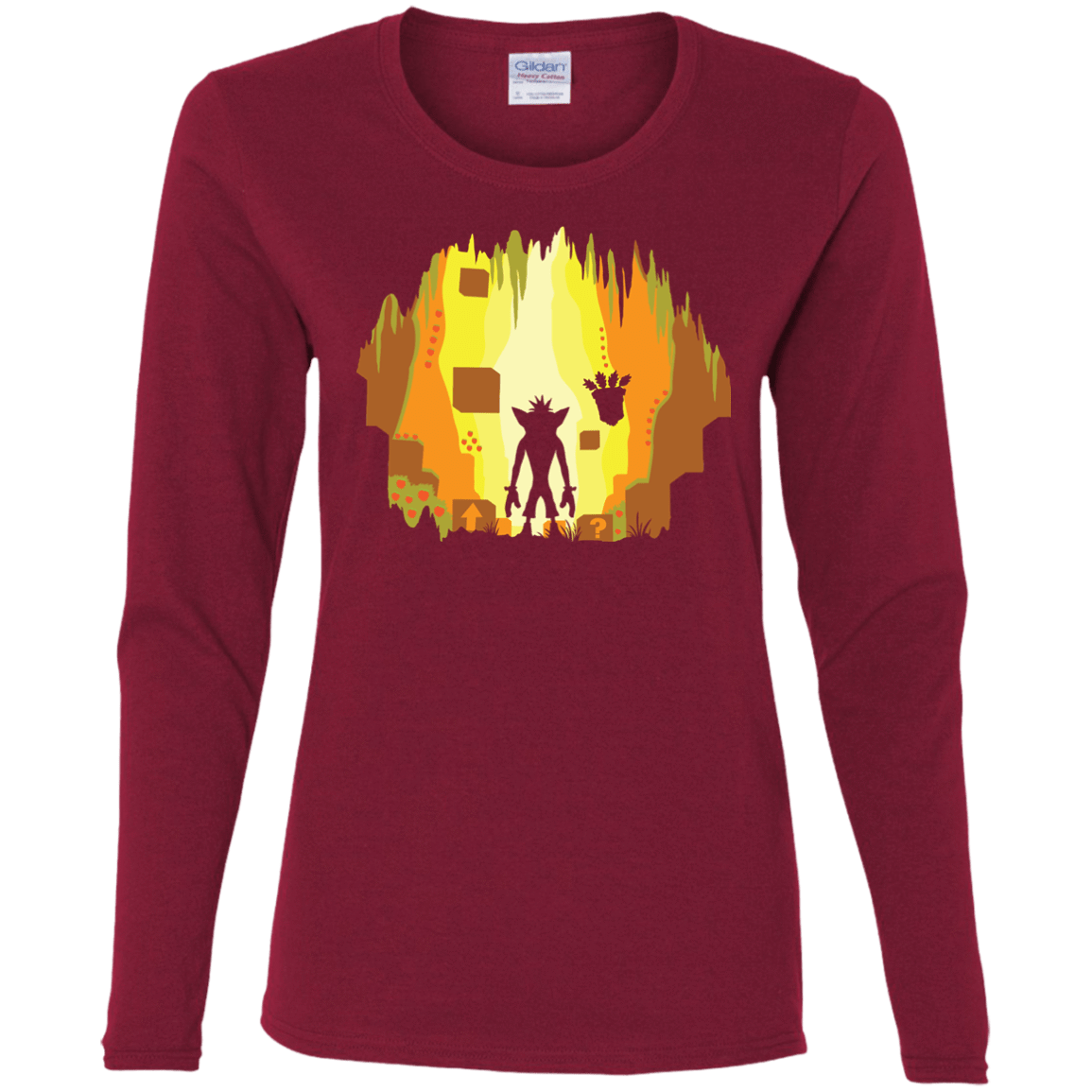 T-Shirts Cardinal / S Wumpa World Women's Long Sleeve T-Shirt