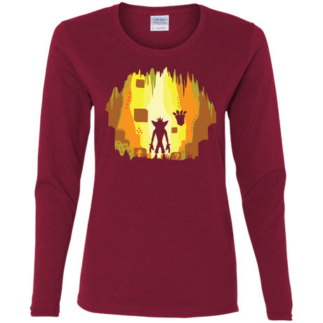 T-Shirts Cardinal / S Wumpa World Women's Long Sleeve T-Shirt