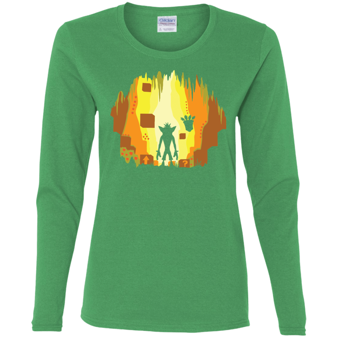 T-Shirts Irish Green / S Wumpa World Women's Long Sleeve T-Shirt