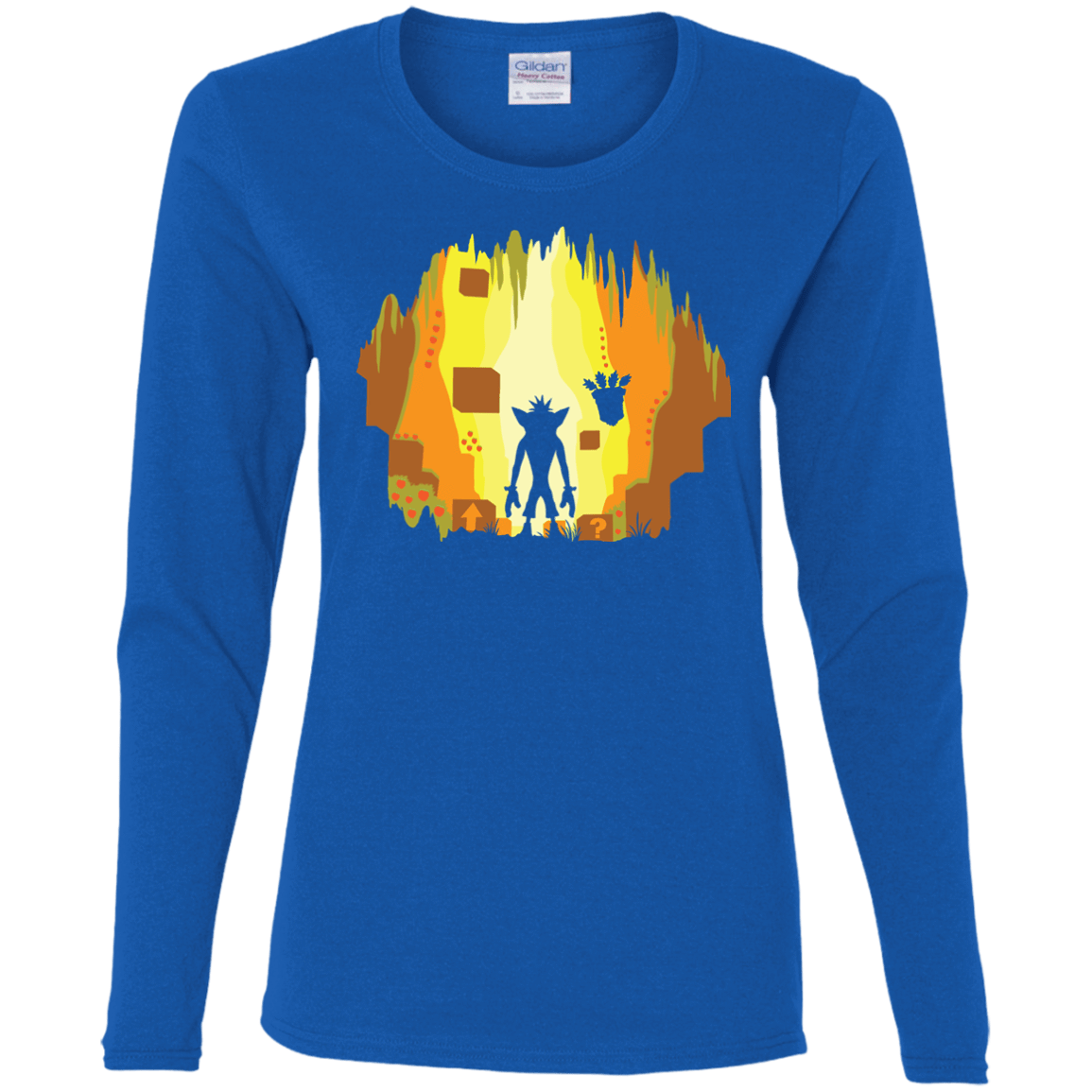 T-Shirts Royal / S Wumpa World Women's Long Sleeve T-Shirt