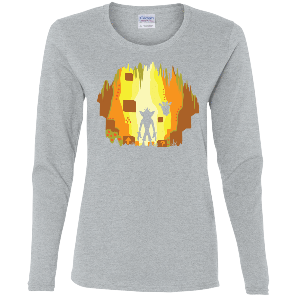 T-Shirts Sport Grey / S Wumpa World Women's Long Sleeve T-Shirt