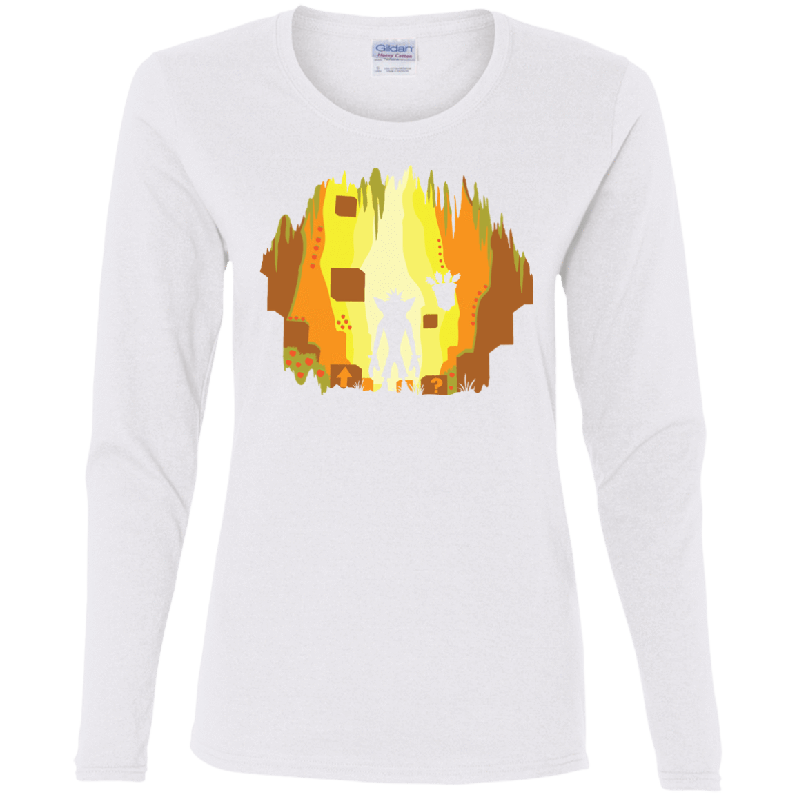 T-Shirts White / S Wumpa World Women's Long Sleeve T-Shirt