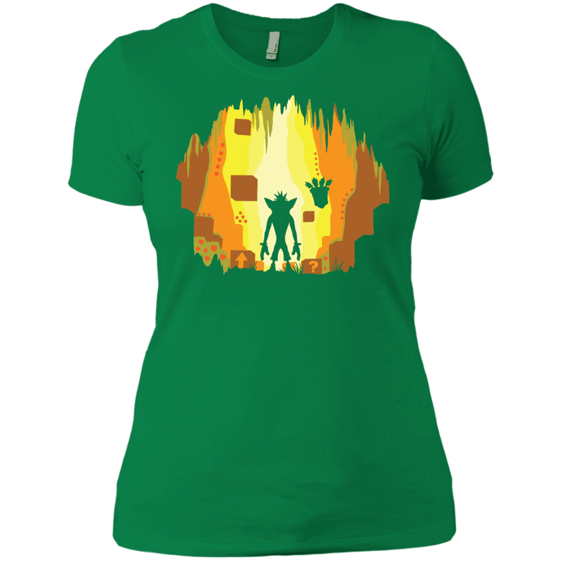 T-Shirts Kelly Green / X-Small Wumpa World Women's Premium T-Shirt