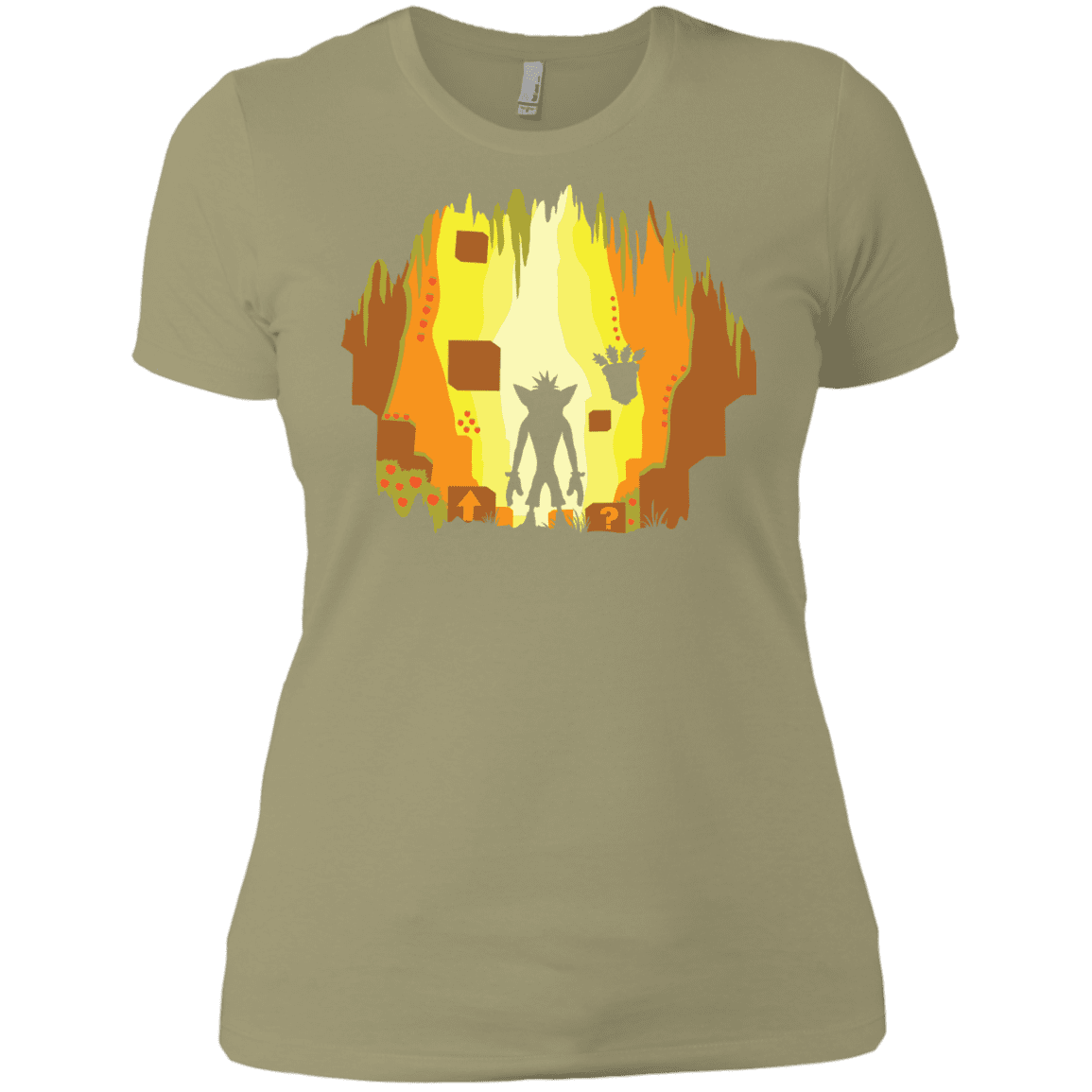 T-Shirts Light Olive / X-Small Wumpa World Women's Premium T-Shirt