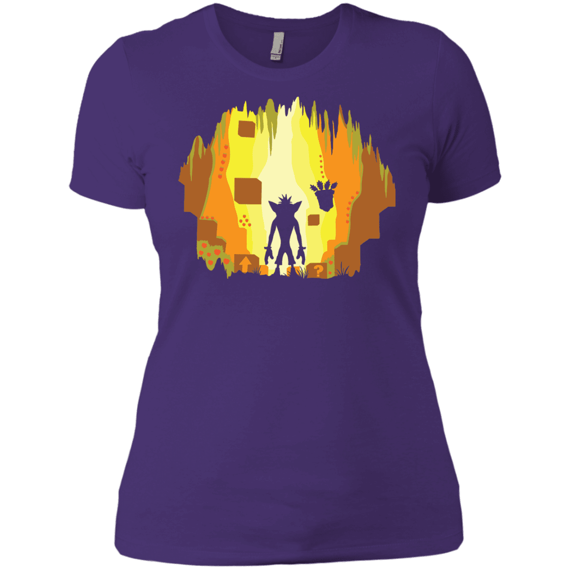 T-Shirts Purple Rush/ / X-Small Wumpa World Women's Premium T-Shirt