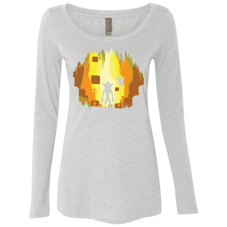 T-Shirts Heather White / S Wumpa World Women's Triblend Long Sleeve Shirt