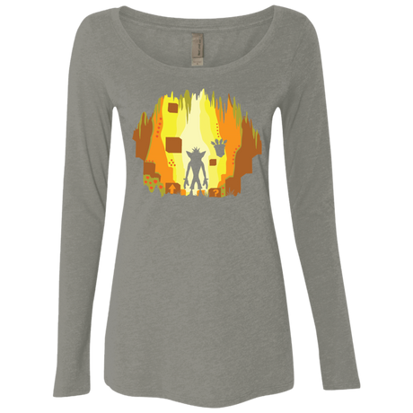 T-Shirts Venetian Grey / S Wumpa World Women's Triblend Long Sleeve Shirt