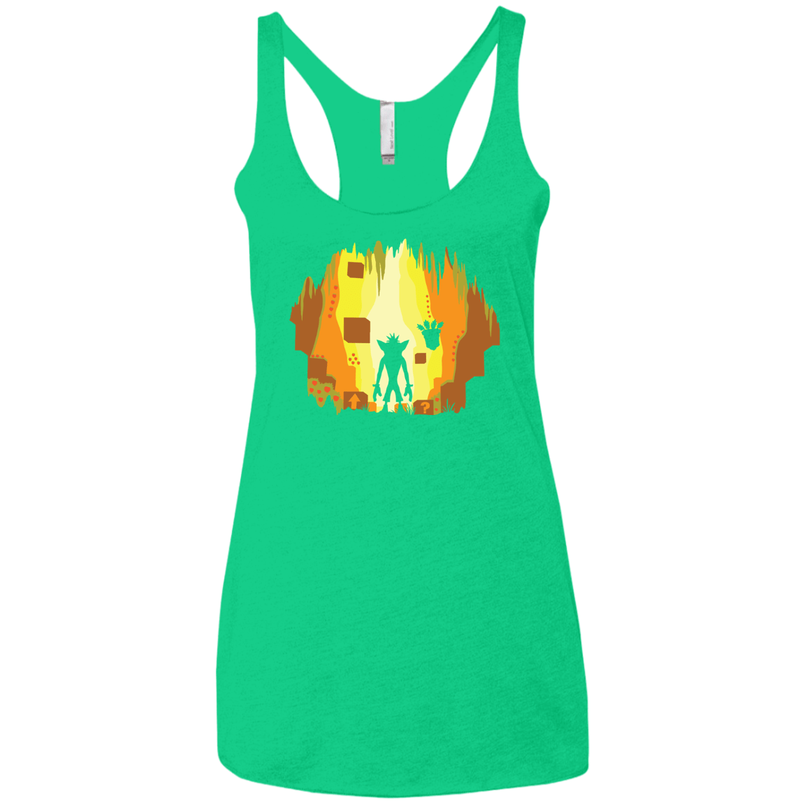 Wumpa World Women's Triblend Racerback Tank