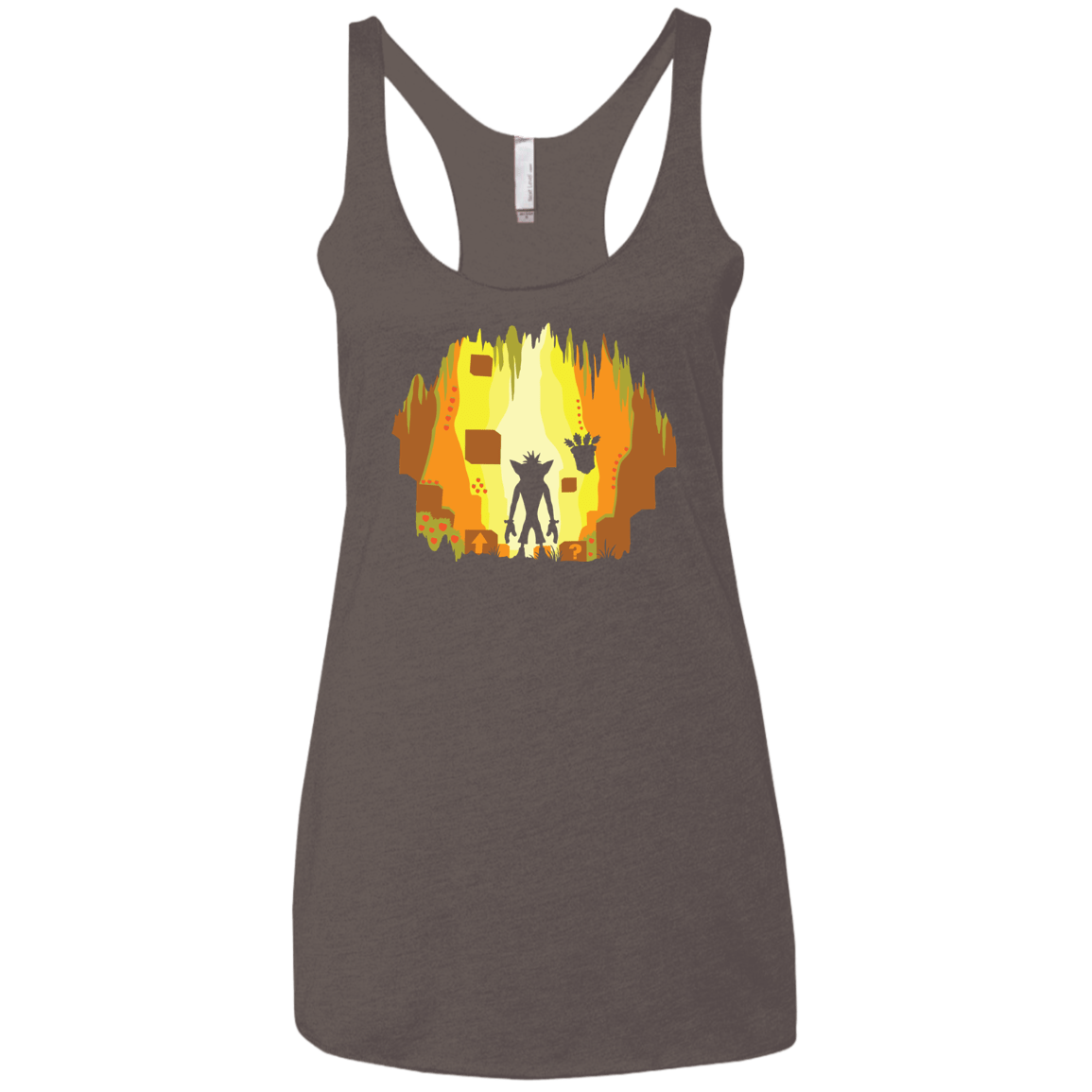 Wumpa World Women's Triblend Racerback Tank