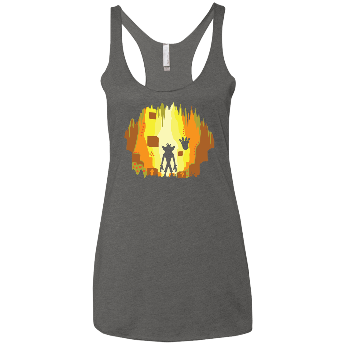 Wumpa World Women's Triblend Racerback Tank