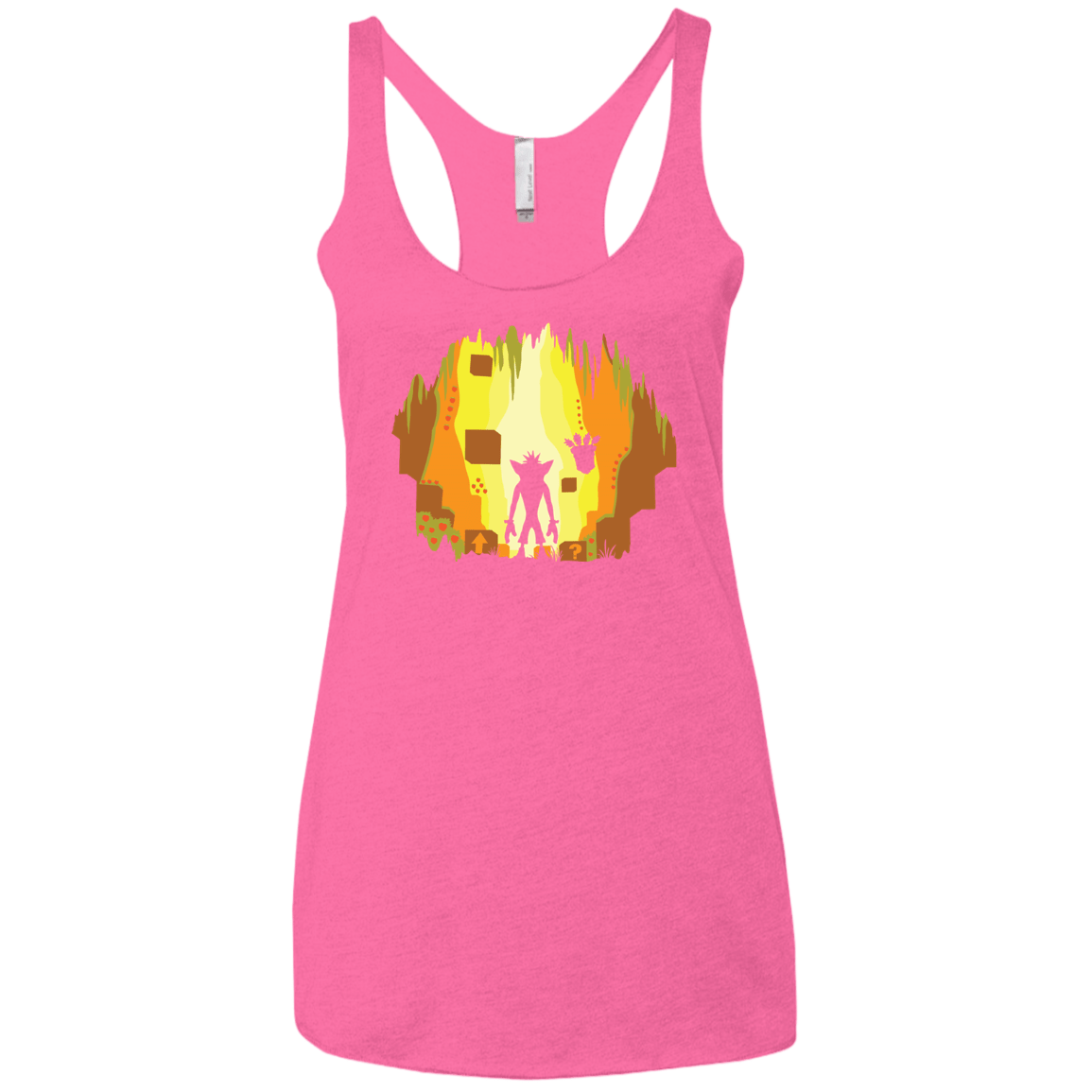 Wumpa World Women's Triblend Racerback Tank