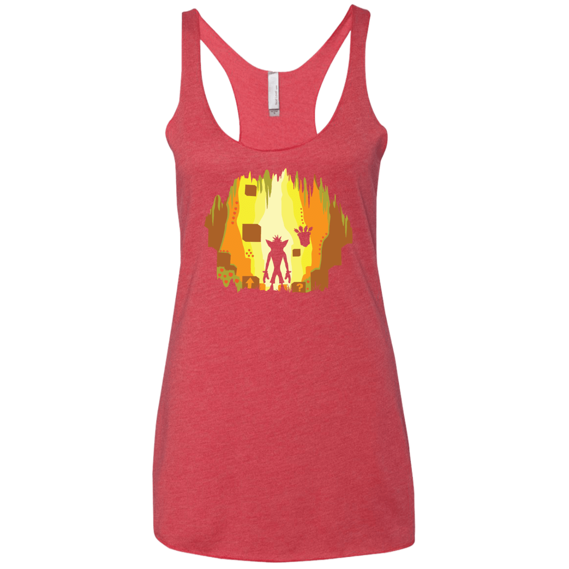 Wumpa World Women's Triblend Racerback Tank