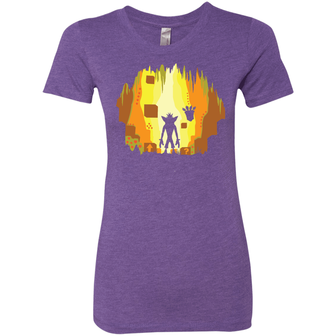 T-Shirts Purple Rush / S Wumpa World Women's Triblend T-Shirt