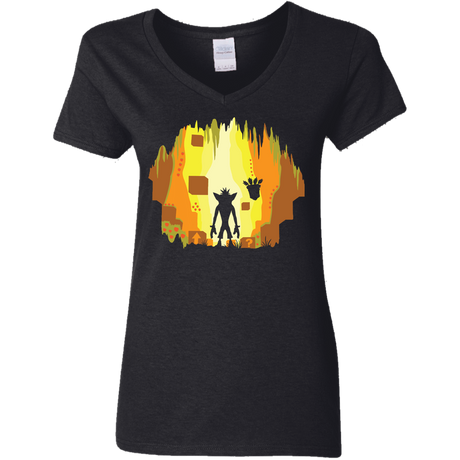 T-Shirts Black / S Wumpa World Women's V-Neck T-Shirt