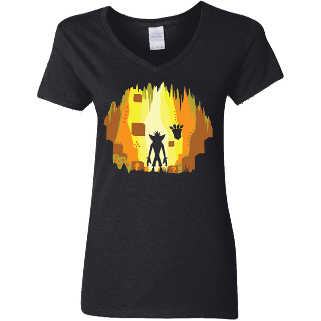 T-Shirts Black / S Wumpa World Women's V-Neck T-Shirt