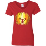 T-Shirts Red / S Wumpa World Women's V-Neck T-Shirt