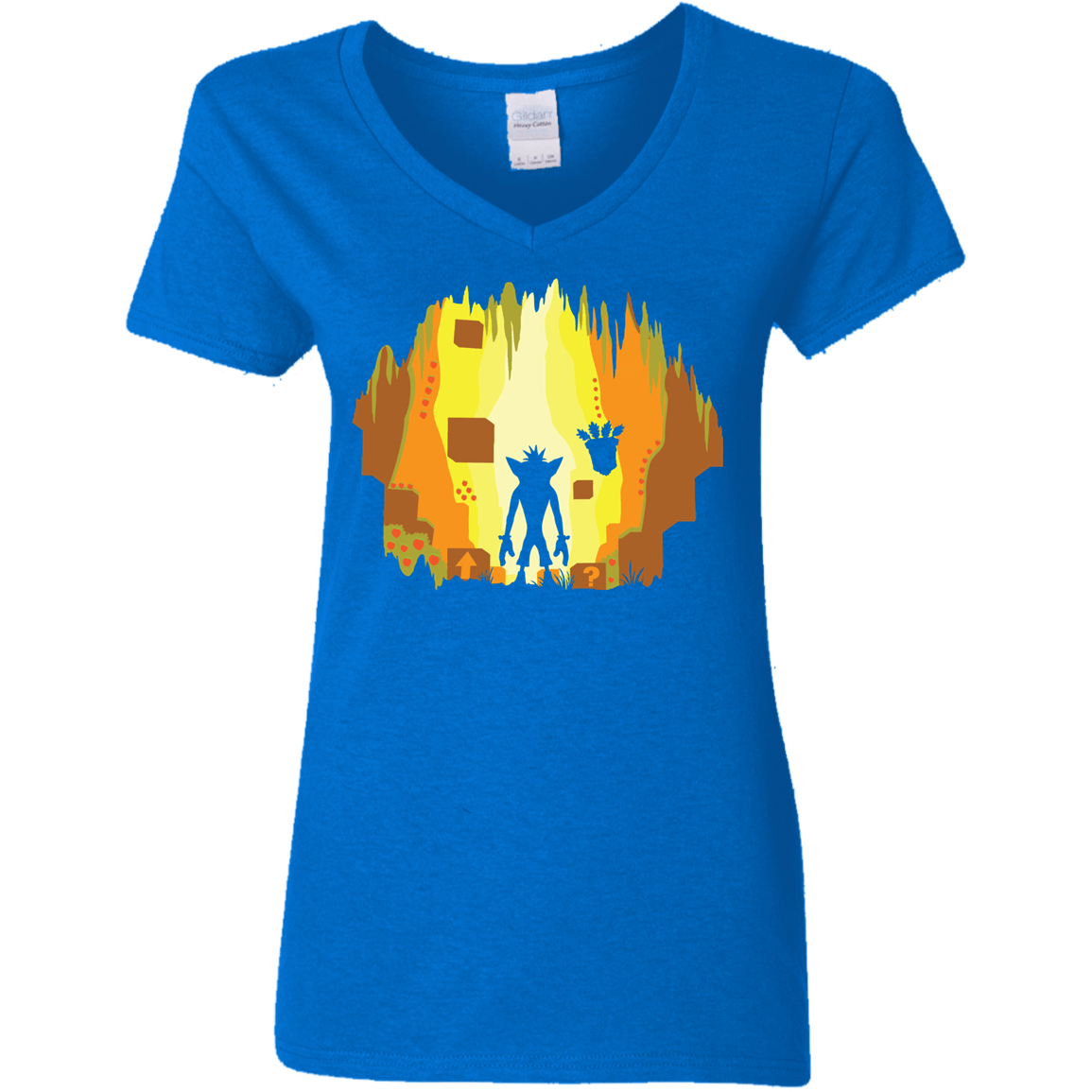 T-Shirts Royal / S Wumpa World Women's V-Neck T-Shirt