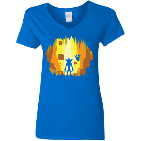 T-Shirts Royal / S Wumpa World Women's V-Neck T-Shirt