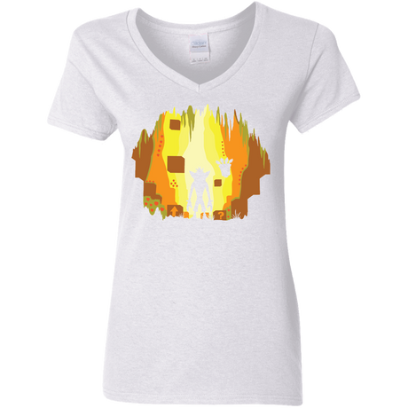 T-Shirts White / S Wumpa World Women's V-Neck T-Shirt