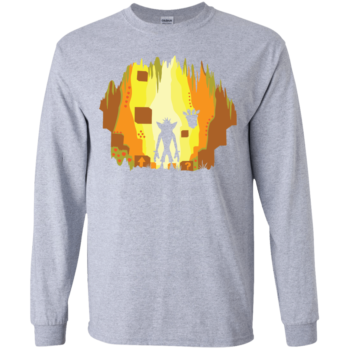 Wumpa World Youth Long Sleeve T-Shirt