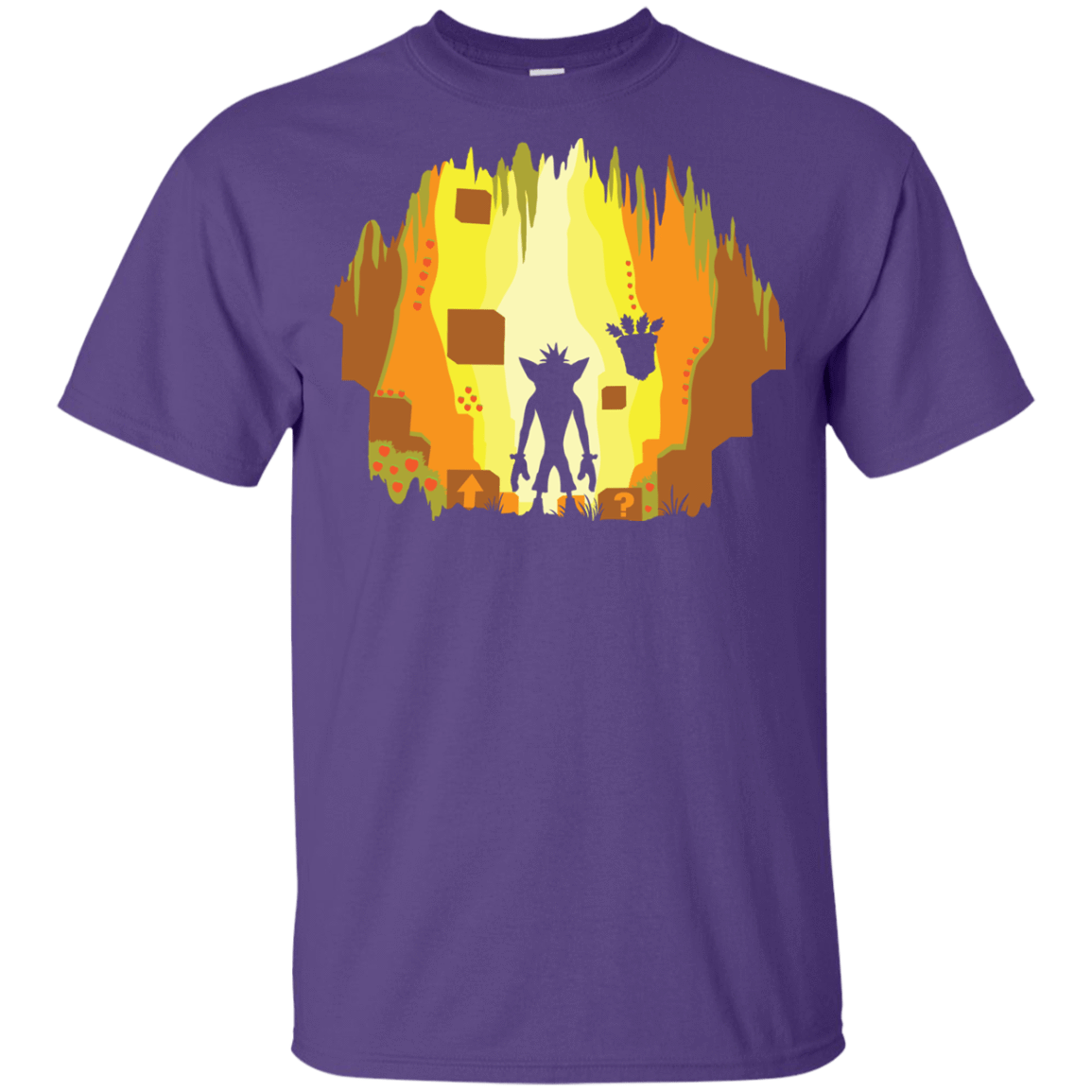 T-Shirts Purple / YXS Wumpa World Youth T-Shirt