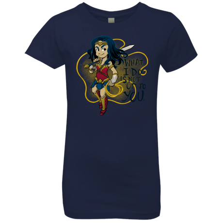 T-Shirts Midnight Navy / YXS WW Text Girls Premium T-Shirt