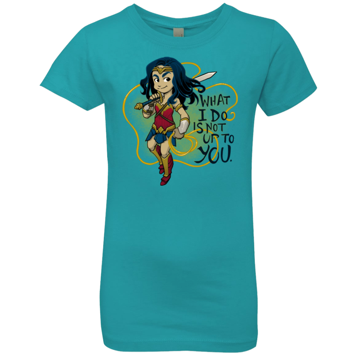 T-Shirts Tahiti Blue / YXS WW Text Girls Premium T-Shirt