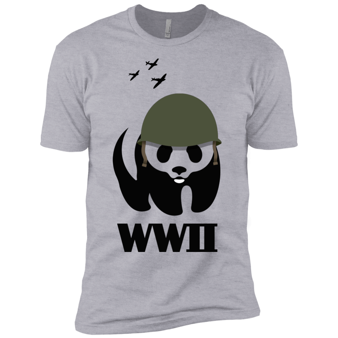 T-Shirts Heather Grey / YXS WWII Panda Boys Premium T-Shirt