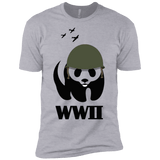 T-Shirts Heather Grey / YXS WWII Panda Boys Premium T-Shirt