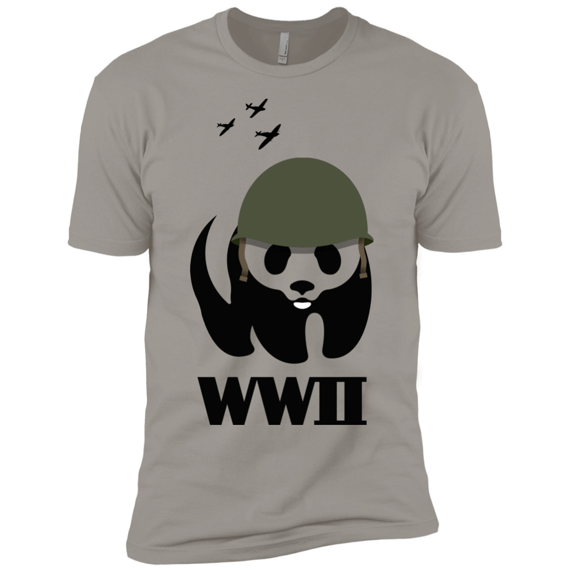 T-Shirts Light Grey / YXS WWII Panda Boys Premium T-Shirt