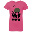 T-Shirts Hot Pink / YXS WWII Panda Girls Premium T-Shirt