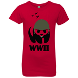 T-Shirts Red / YXS WWII Panda Girls Premium T-Shirt