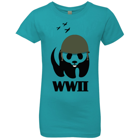 T-Shirts Tahiti Blue / YXS WWII Panda Girls Premium T-Shirt