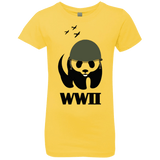 T-Shirts Vibrant Yellow / YXS WWII Panda Girls Premium T-Shirt