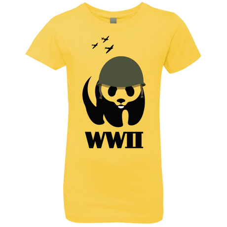 T-Shirts Vibrant Yellow / YXS WWII Panda Girls Premium T-Shirt