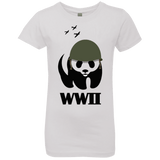 T-Shirts White / YXS WWII Panda Girls Premium T-Shirt