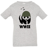 T-Shirts Heather Grey / 6 Months WWII Panda Infant Premium T-Shirt