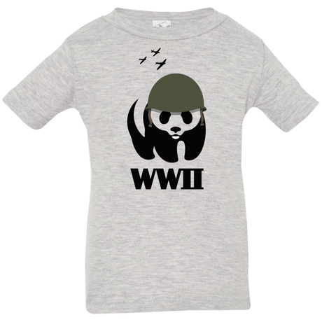 T-Shirts Heather Grey / 6 Months WWII Panda Infant Premium T-Shirt