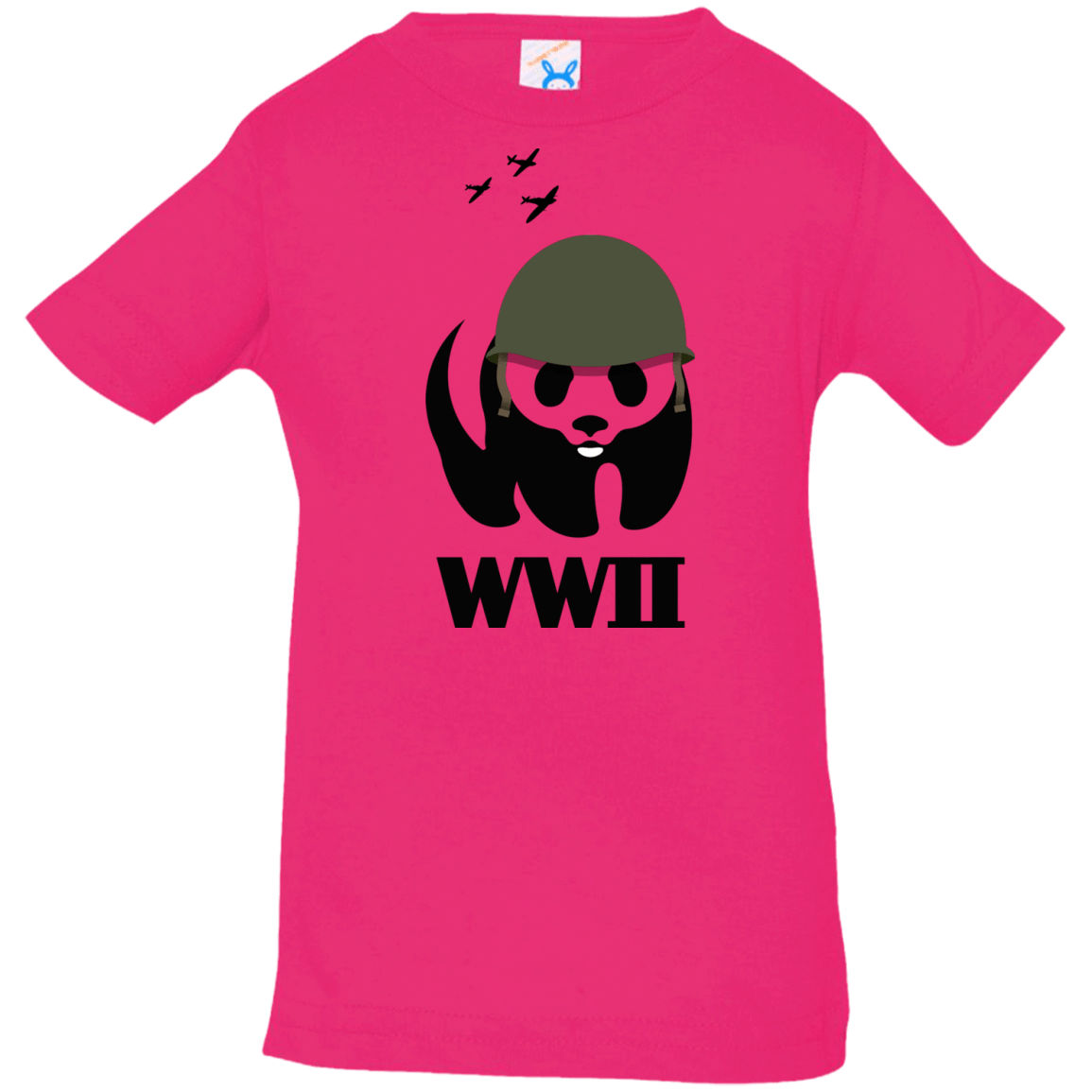 T-Shirts Hot Pink / 6 Months WWII Panda Infant Premium T-Shirt