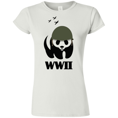 T-Shirts White / S WWII Panda Junior Slimmer-Fit T-Shirt