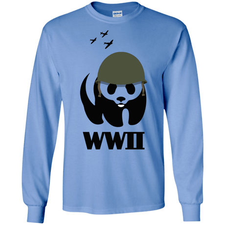 T-Shirts Carolina Blue / S WWII Panda Men's Long Sleeve T-Shirt