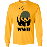 T-Shirts Gold / S WWII Panda Men's Long Sleeve T-Shirt