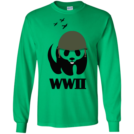 T-Shirts Irish Green / S WWII Panda Men's Long Sleeve T-Shirt