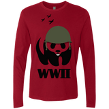 T-Shirts Cardinal / S WWII Panda Men's Premium Long Sleeve