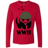 T-Shirts Red / S WWII Panda Men's Premium Long Sleeve