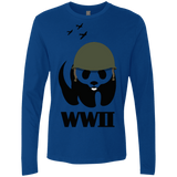 T-Shirts Royal / S WWII Panda Men's Premium Long Sleeve