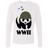 T-Shirts White / S WWII Panda Men's Premium Long Sleeve