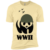 T-Shirts Banana Cream / X-Small WWII Panda Men's Premium T-Shirt