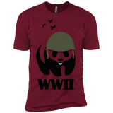 T-Shirts Cardinal / X-Small WWII Panda Men's Premium T-Shirt