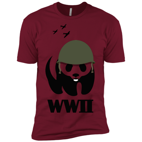 T-Shirts Cardinal / X-Small WWII Panda Men's Premium T-Shirt